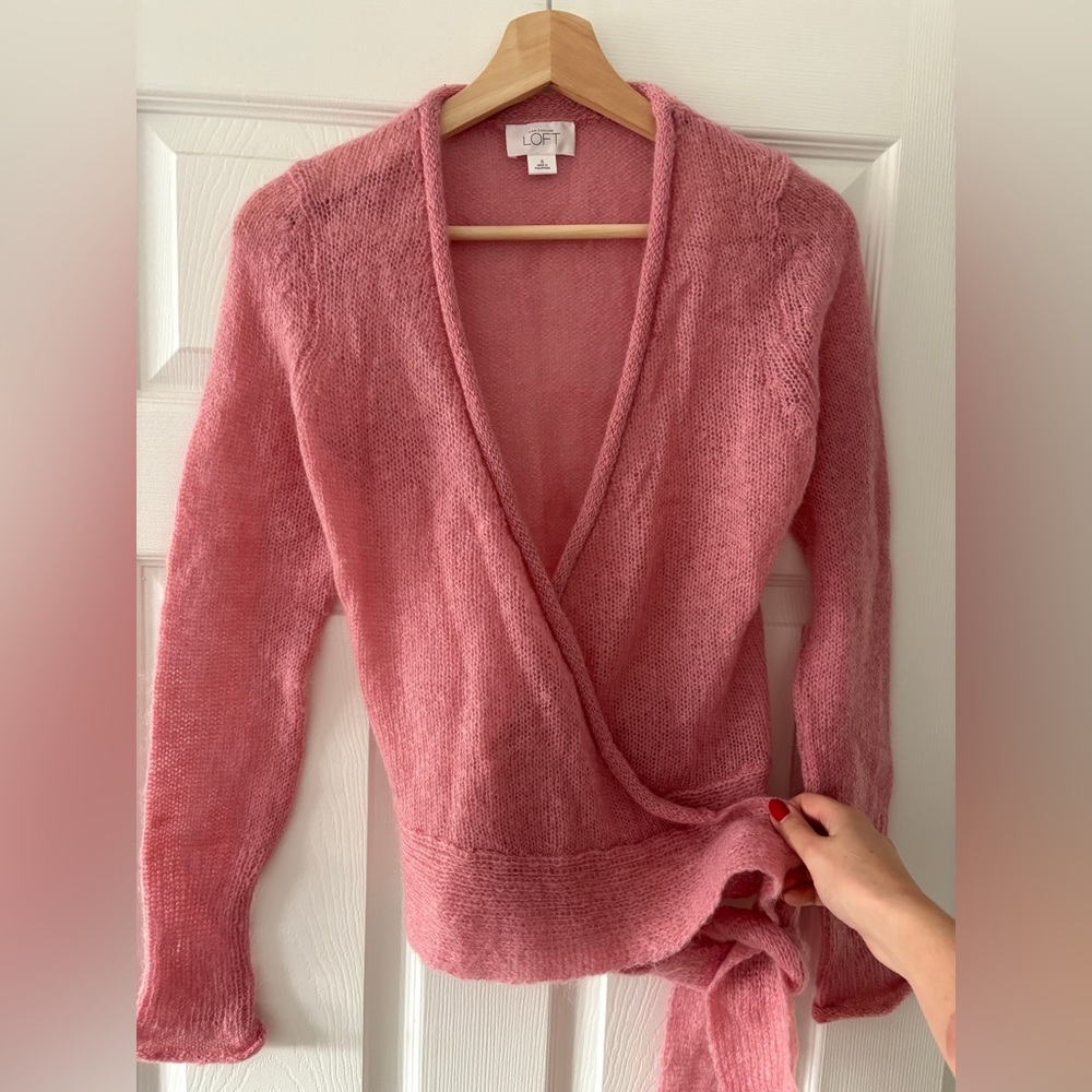 Mohair blend cropped cardigan
